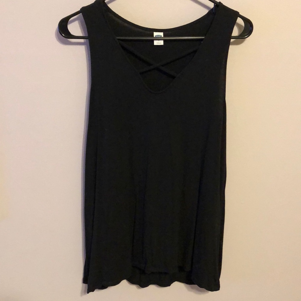 Old navy Black cross front shirt